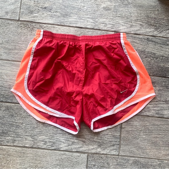 Nike Pants - Nike Dri-Fit Tempo Women’s Running shorts Red and Orange Size Medium
